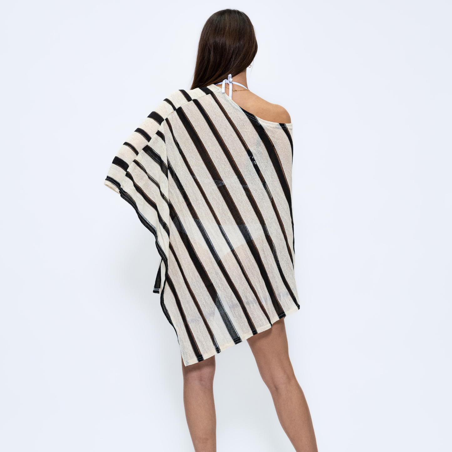 Cape Style Beach Wrap in Grey - CH713