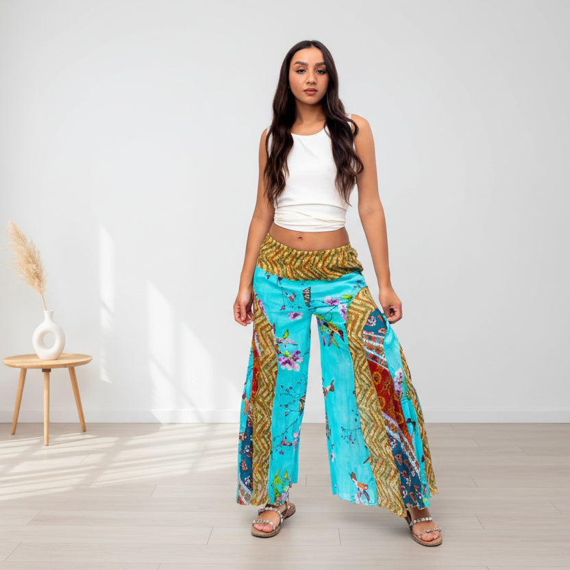 Cotton Patchwork Pants (P-2003)