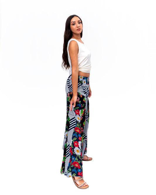 Solid Flared Pant Multicolor