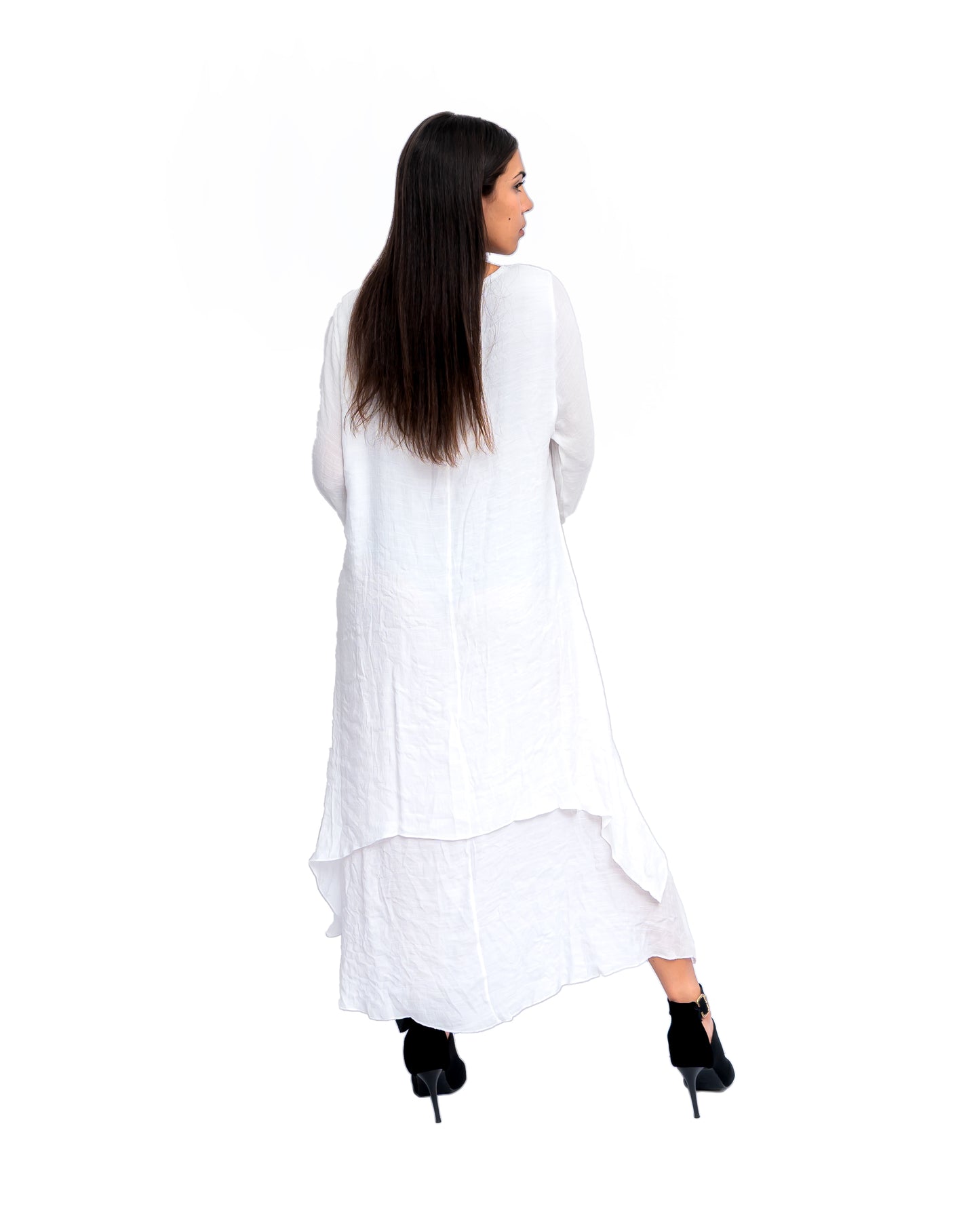 Tie-Dye High Low Long Maxi Dress