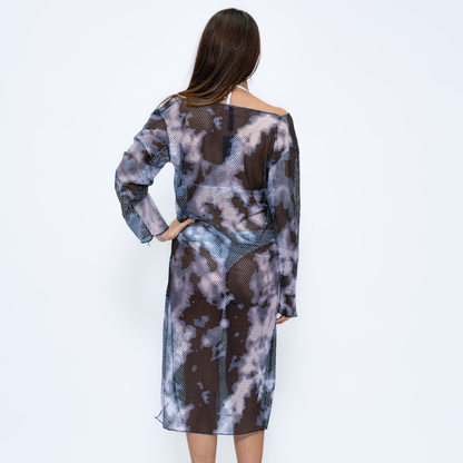 Cover Up Dress in Brown - CH714