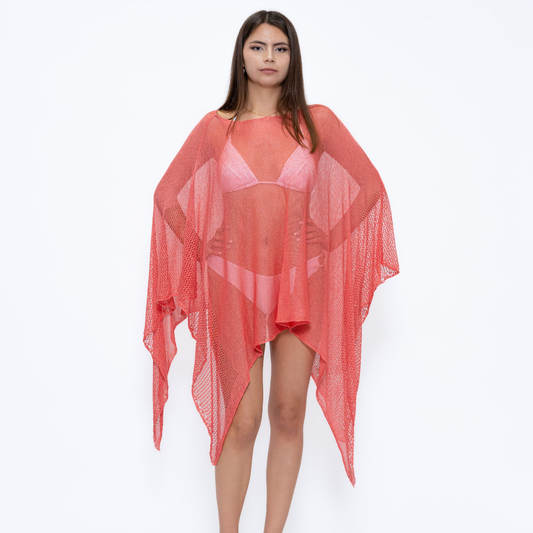 Beach Cover-Ups in Coral - CH704