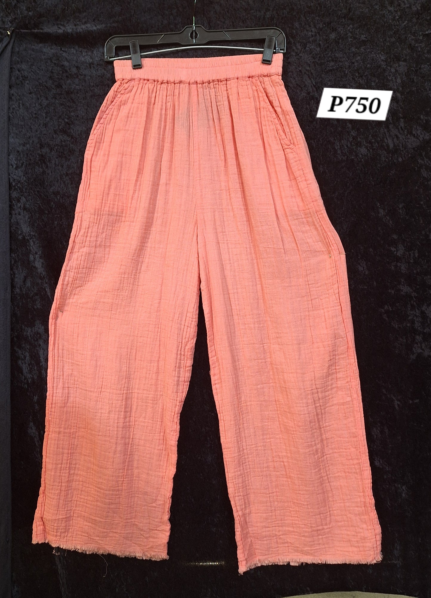 Double Gauze Cotton Pants - Orange (P-750)