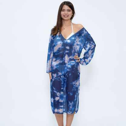 Cover Up Dress in Brown - CH714