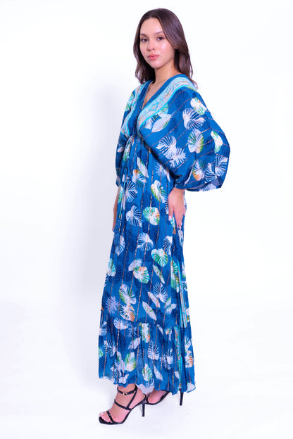 Elegant Navy Everyday Maxi Dress (DK-8012)