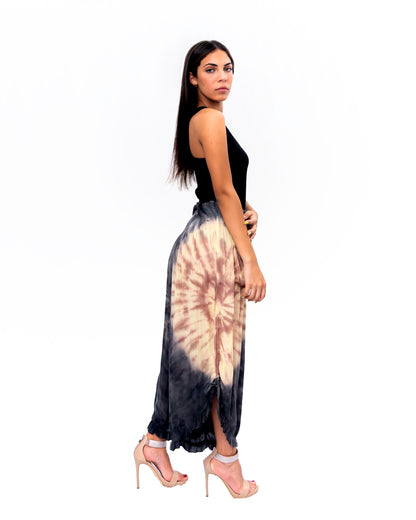 Grey Rayon Tie-Dye Pants (P-15 TD)