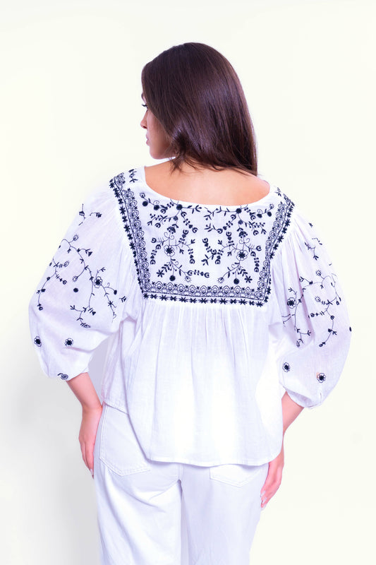 G-23 802 cotton Top in White