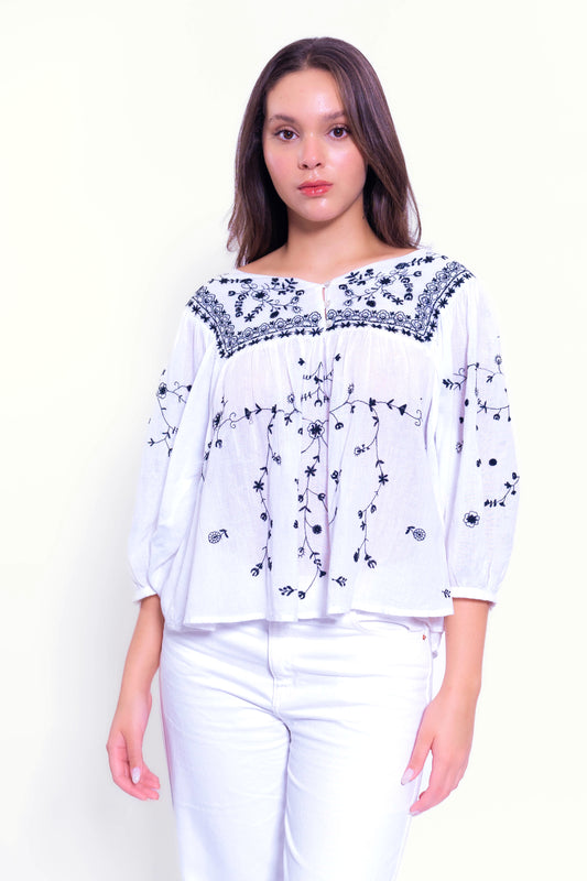 G-23 802 cotton Top in White