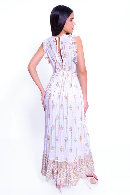 LD 230622 IT Long Lurex Dress