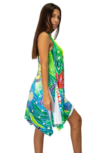 Green Tropical Tank Dress CHD-02