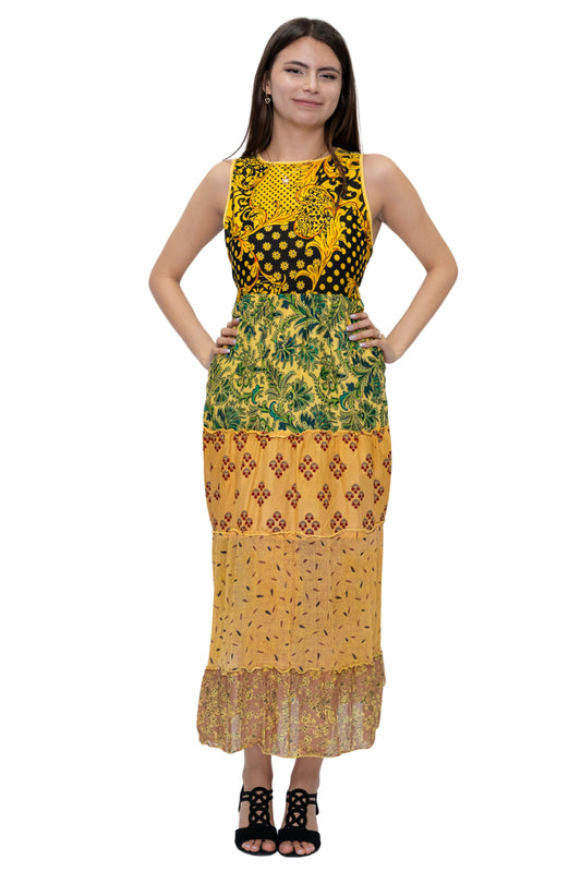 DK 1005 Tiered maxi dress
