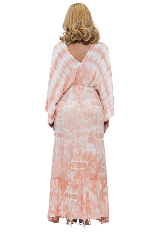 2038 Tie-Dye Print Long Dress