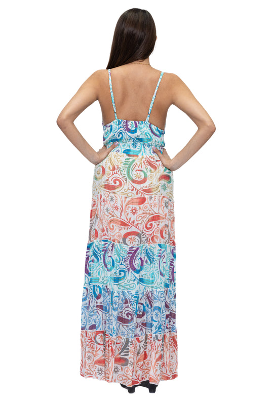 DK 2042 Spaghetti Strap Long Dress