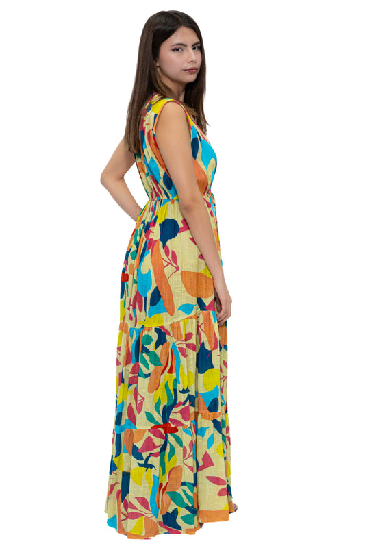 DK 299 Long Kaftan Style Dress