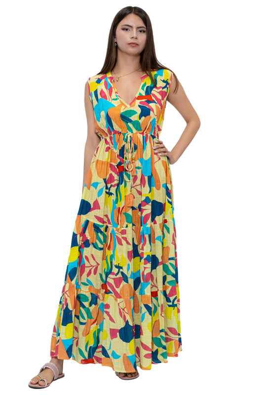 DK 299 Long Kaftan Style Dress