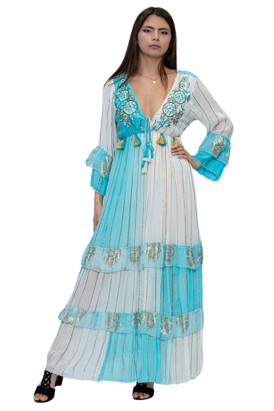 DK 2045 Lurex Dress Long