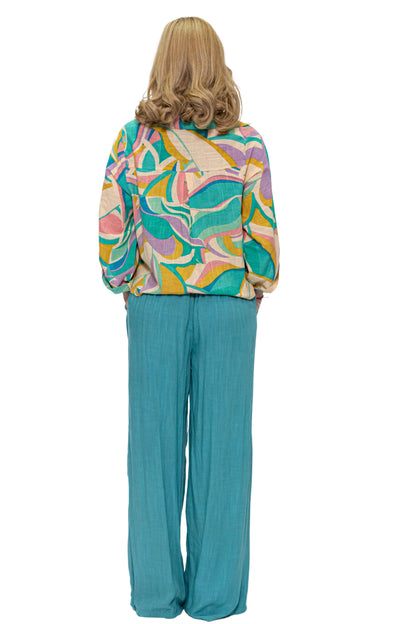 Rayon Solid Pants with Pockets (P-1006)