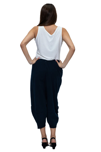 Cotton Solid Pants in Navy (CHP-281)