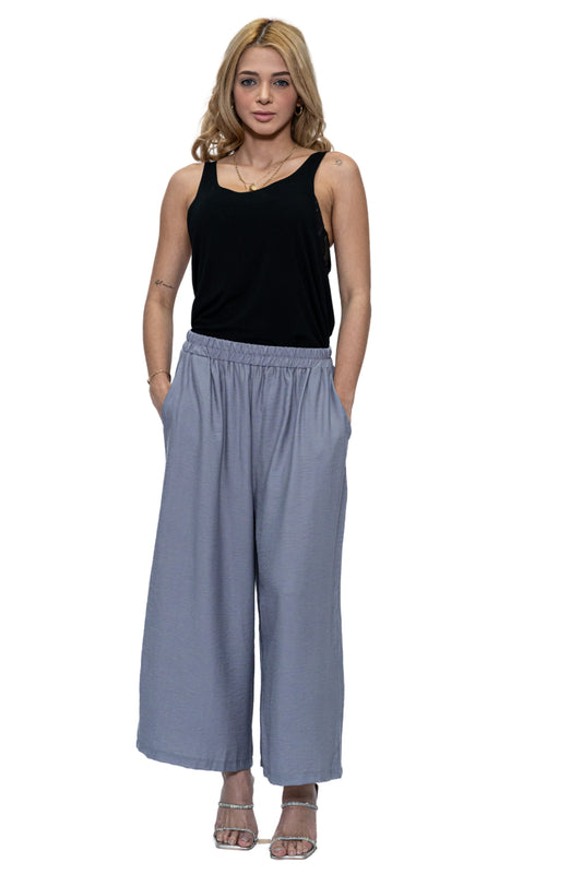 Grey Solid Pants with Pockets - (CHP-8215)