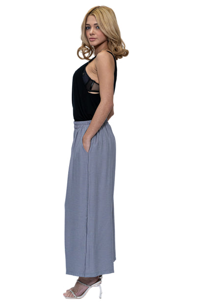 Grey Solid Pants with Pockets - (CHP-8215)