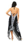 Lazy Daisy Adjustable halter handkerchief dress in Black (LD5074)