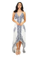 Lazy Daisy Adjustable halter handkerchief dress in Black (LD5074)