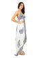 Lazy Daisy Adjustable halter handkerchief dress in Black (LD5074)