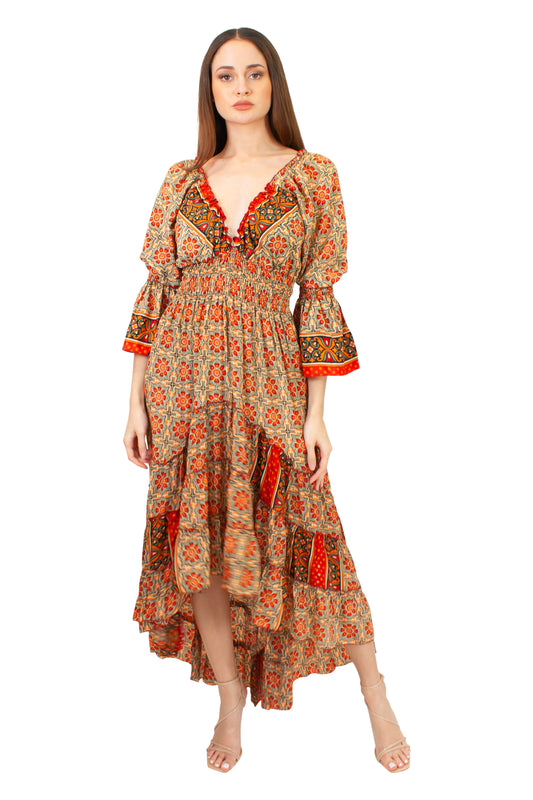 DK-5069S Dress in Red