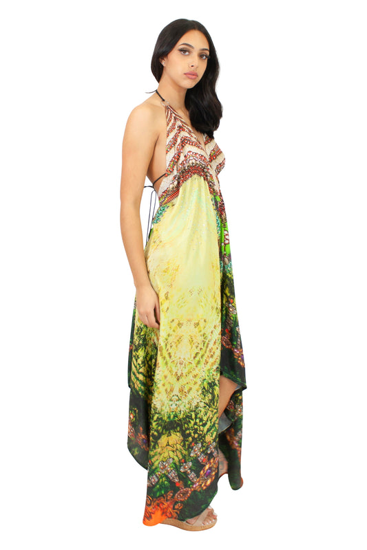 LD-104 Dress in Green Mix