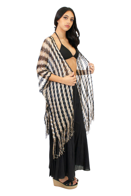 CHJ-4021 Cover-up in Black/Gold