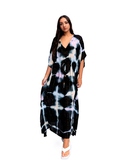 KAFS-08 Tie-Dye Kaftan Dress