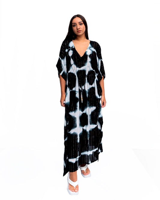 KAFS-07 Tie-Dye Kaftan Dress