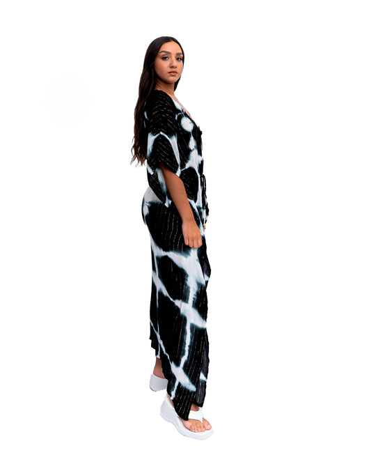 KAFS-07 Tie-Dye Kaftan Dress