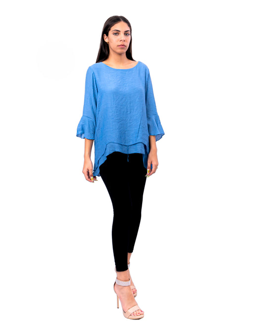 CHT 552 Double Layer Blue Top
