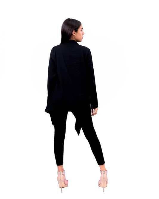 Black Open Jacket/ Long Shrug