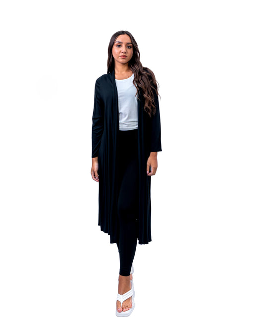 Black Open Jacket/ Long Shrug