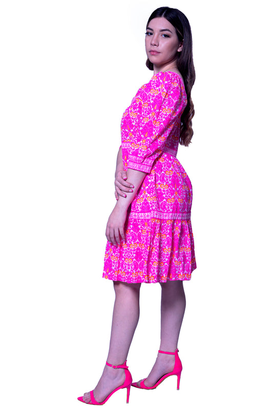 Printed Frock style Short Dress