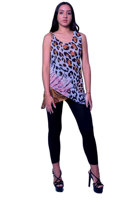 Animal Print Short Top