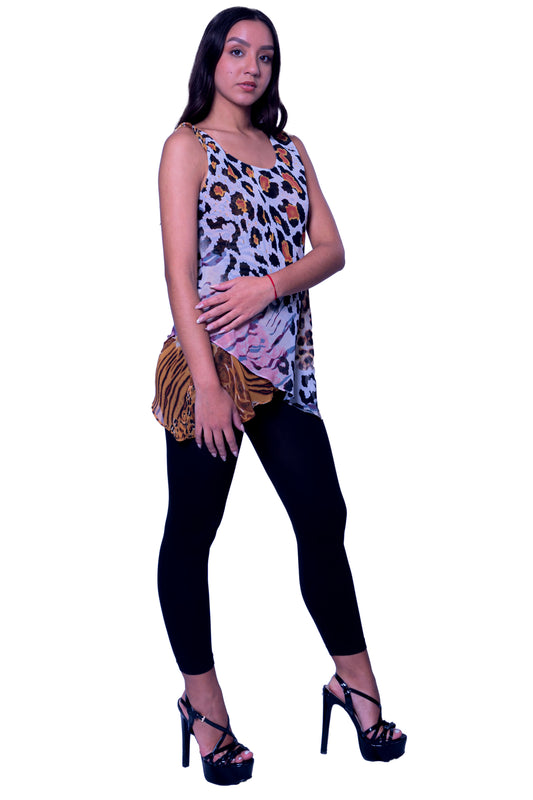 Animal Print Short Top
