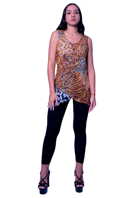 Animal Print Short Top