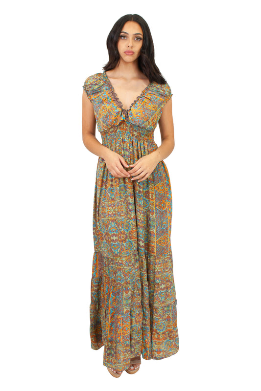 DK-5062S /7091/ LD-201 Dress in Brown