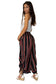 Printed Bottom Tie with Ruffle Pant Black Mix